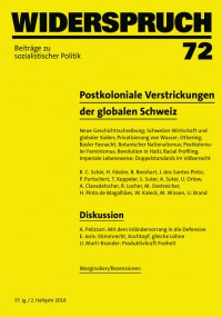 Postkoloniale Verstrickungen der globalen Schweiz (Editorial zu Widerspruch Nr. 72)